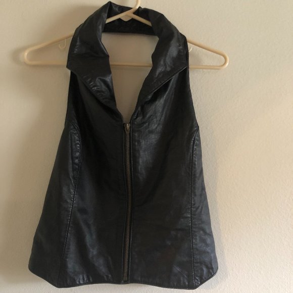 Jackets & Blazers - Halter soft leather halter vest size Large (L)